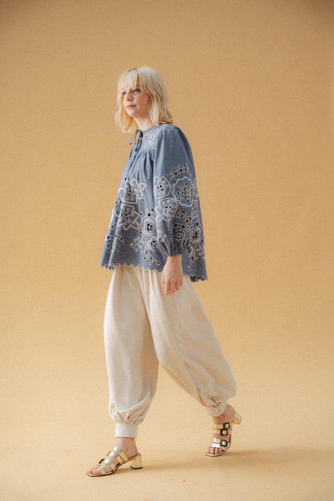 VENUS BLOUSE IN CHAMBRAY