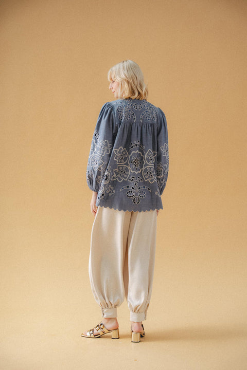 VENUS BLOUSE IN CHAMBRAY