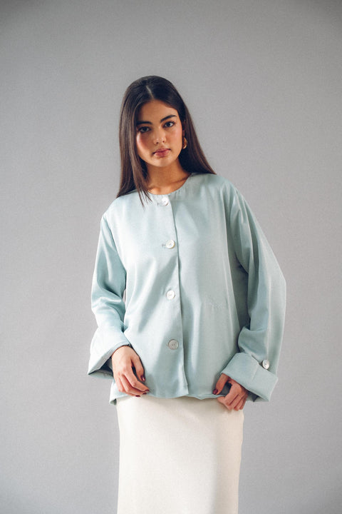 AKxPM ANGEL BLOUSE IN DAYDREAM BLUE