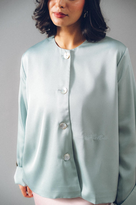 AKxPM ANGEL BLOUSE IN DAYDREAM BLUE