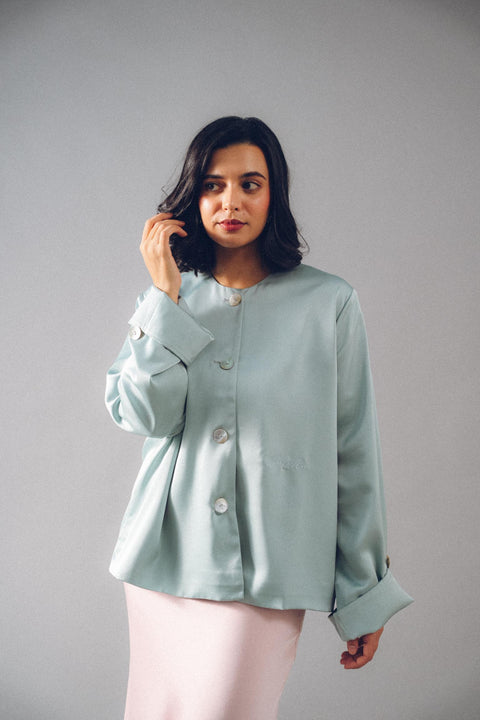 AKxPM ANGEL BLOUSE IN DAYDREAM BLUE