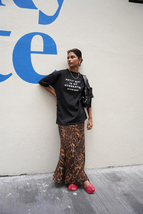OVERRATED TEE IN NOIR