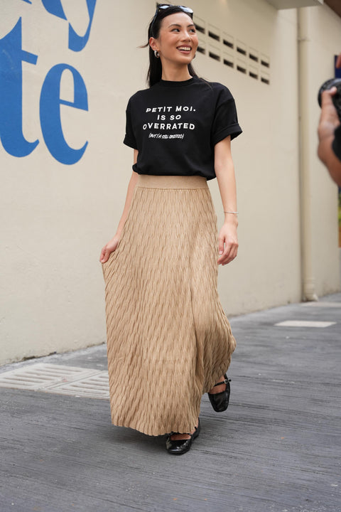 OVERRATED TEE IN NOIR