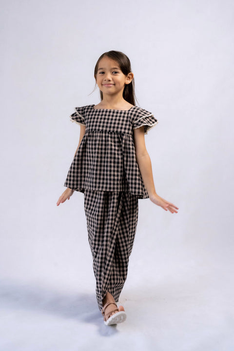DARCY KURUNG IN NOIR GINGHAM