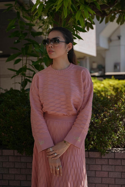 NUVOLA KNIT SWEATER IN SAKURA