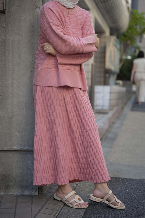 NUVOLA KNIT SWEATER IN SAKURA