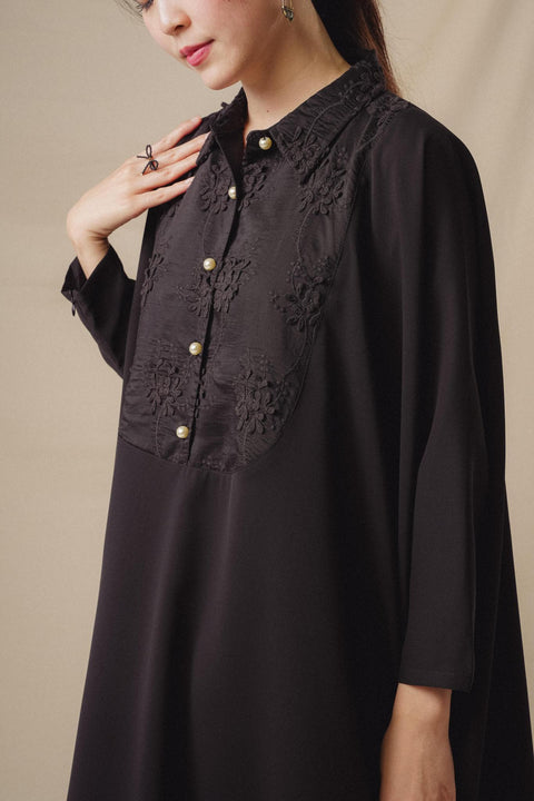 NAHLA KAFTAN IN NOIR
