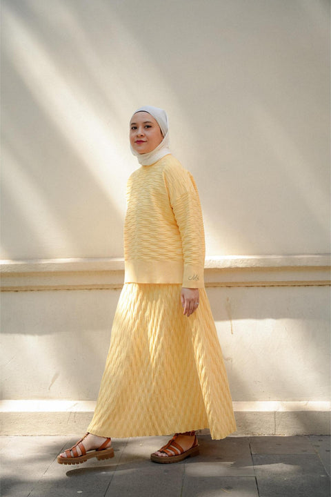 NUVOLA KNIT SWEATER IN BUTTER