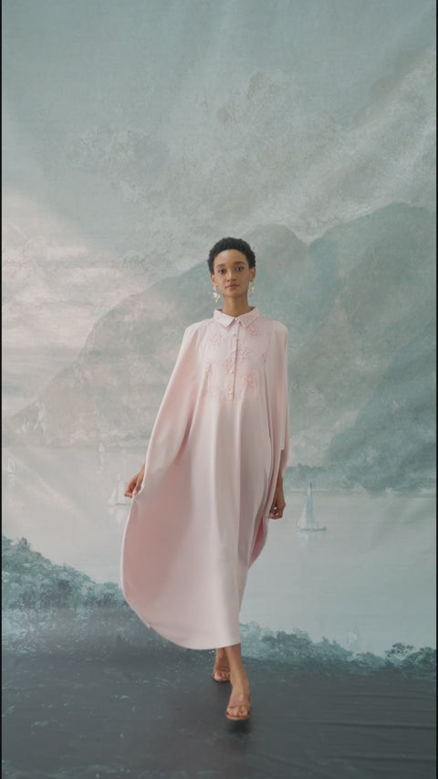 NAHLA KAFTAN IN ROSE QUARTZ