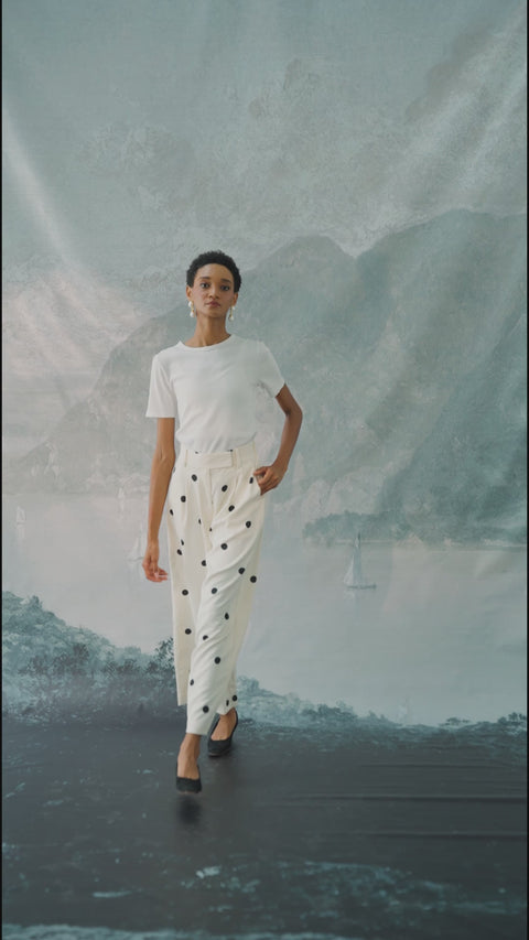 BRERA TROUSERS IN POLKA