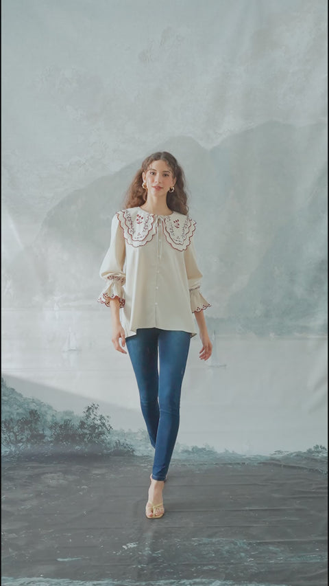 SERENDIPITY BLOUSE IN AMARENA