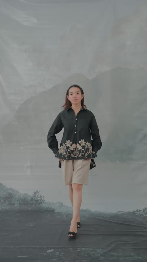 CONTESSA SHIRT IN MIDNIGHT FLORAL