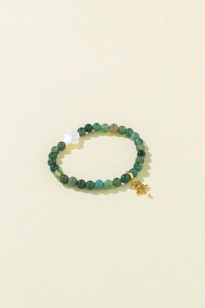High quality green bracelet in white background