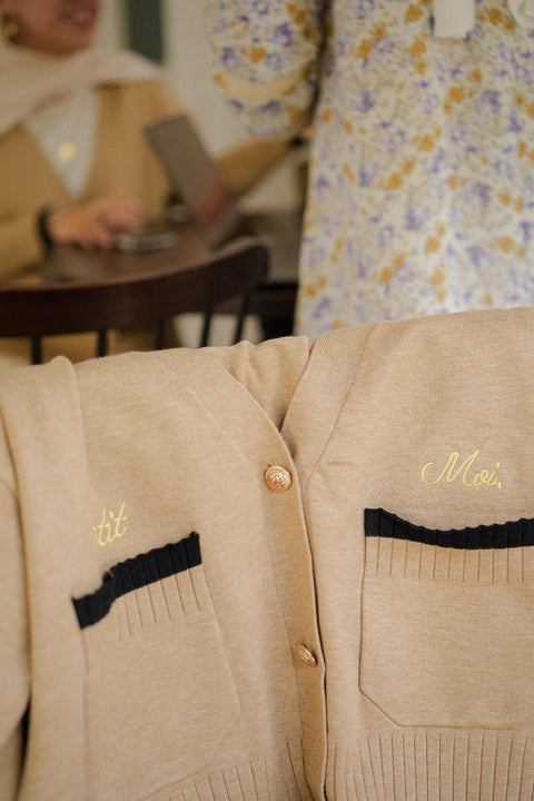 LA SEMAINE CARDIGAN IN TOFFEE